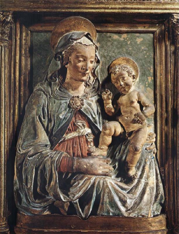 Andrea della Verrocchio Madonna aand child France oil painting art